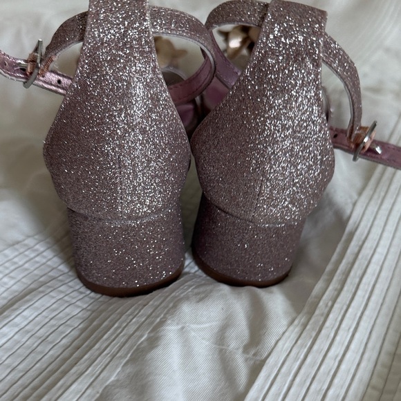 Steve Madden Glitter Heels with Floral Embellishment - Picture 3 of 5